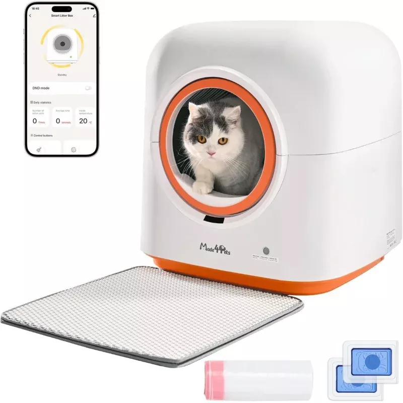 1-automatic-cat-litter-box-deodorizing-infrared-sensor-suitable-multiple-cats-wh #1 Automatic Cat Litter Box, Deodorizing, Infrared Sensor, Suitable For Multiple Cats White