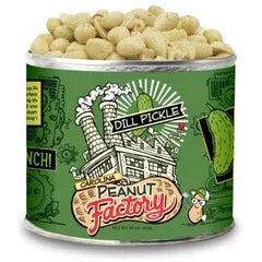1-in-6-snacks-carolina-peanut-factory-dill-pickle-peanuts-10-oz-can-pack-12 1 in 6 Snacks Carolina Peanut Factory Dill Pickle Peanuts 10 oz Can (Pack of 12)