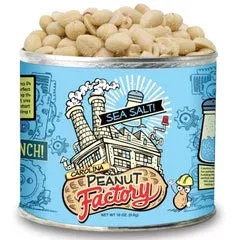 1-in-6-snacks-carolina-peanut-factory-gourmet-sea-salt-peanuts-10-oz-can-pack-12 1 in 6 Snacks Carolina Peanut Factory Gourmet Sea Salt Peanuts 10 oz Can (Pack of 12)