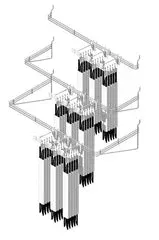 1-in-h-x-33-in-w-x-5-in-d-silver-metal-waterfall-peg-organizer-rack 1 in. H X 33 in. W X 5 in. D Silver Metal Waterfall Peg Organizer Rack