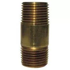 1-in-mpt-x-1-in-d-mpt-red-brass-nipple-4-in-l-pack-5 1 in. MPT X 1 in. D MPT Red Brass Nipple 4 in. L (Pack of 5)