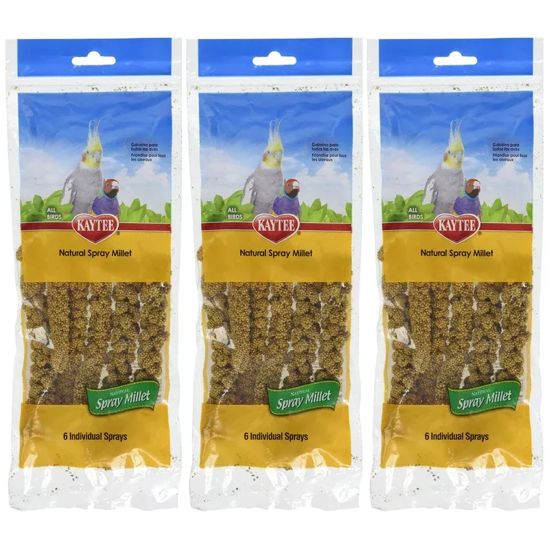 3-pack-kaytee-spray-millet-birds-6-count-each (3 Pack) Kaytee Spray Millet For Birds 6-Count Each
