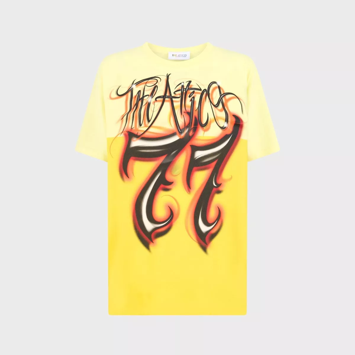 attico-graphity-tee-yellow-multi The Attico Graphity Tee – Yellow / Multi