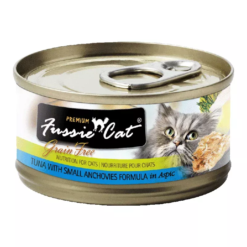 donation-to-purely-meow-fussie-cat-black-label-tuna-with-small-anchovies-in-aspi *DONATION TO PURELY MEOW* Fussie Cat Black Label Tuna with Small Anchovies in Aspic 80g x 24cans