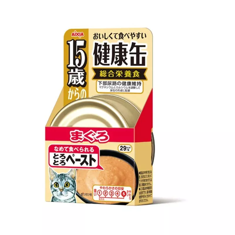 donation-to-wildflower-studio-aixia-kenko-can-tuna-soft-paste-15yrs-old-senior-c *DONATION TO WILDFLOWER STUDIO* Aixia Kenko-Can Tuna Soft Paste >15yrs old Senior Cat 40g (KCG4) x 48cans