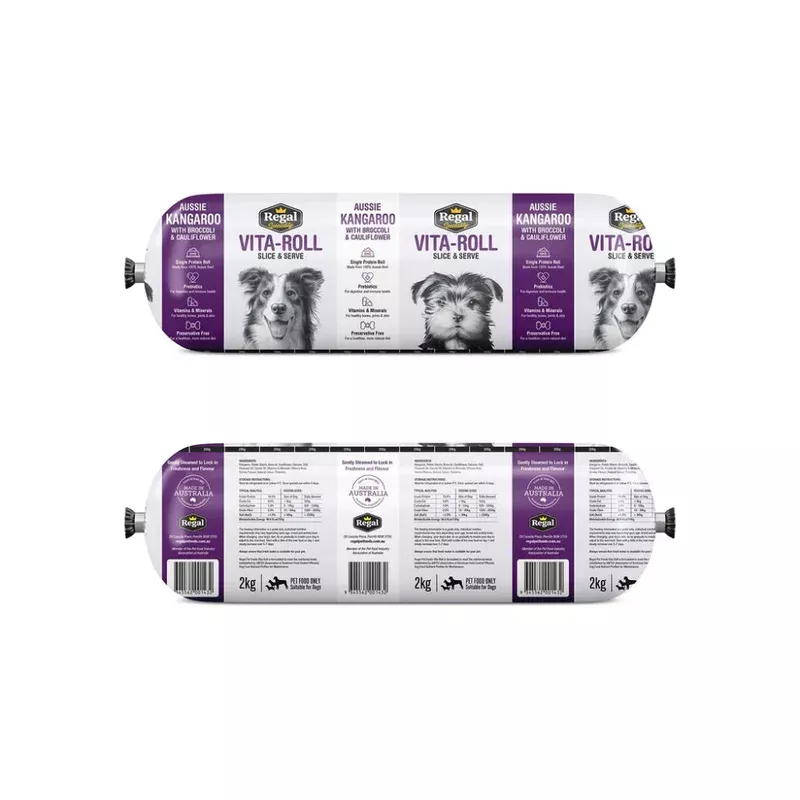frozen-regal-fresh-vita-roll-cooked-kangaroo-with-broccoli-cauliflower-2kg *FROZEN* Regal Fresh Vita Roll Cooked Kangaroo with Broccoli & Cauliflower 2kg