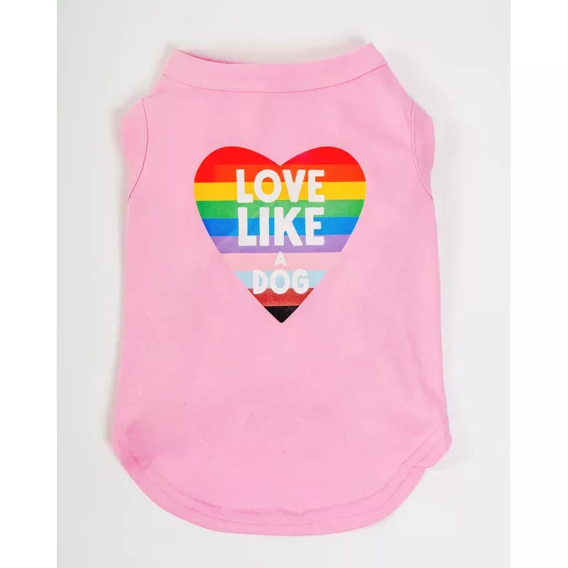love-like-dog-graphic-tank-top-in-pride-pink *Love Like a Dog* Graphic Tank Top in Pride Pink