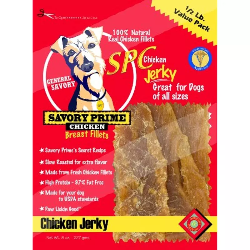 savory-prime-8-oz-chicken-jerky-dogs Savory Prime 8 Oz Chicken Jerky for Dogs