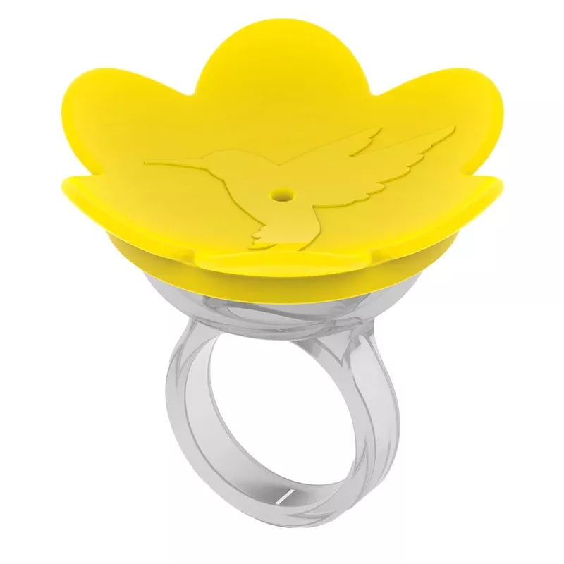 zummr-hummingbird-ring-feeder-yellow-hand-feed-hummingbirds-right-in-your-backya ZUMMR Hummingbird Ring Feeder (Yellow) – Hand Feed Hummingbirds Right in Your Backyard. Get up Close and Personal with Nature. P