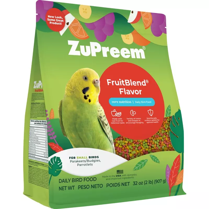 zupreem-fruitblend-flavor-with-natural-fruit-flavors-small-bird-food-2lb-parakee Zupreem FruitBlend Flavor with Natural Fruit Flavors Small Bird Food 2lb- Parakeets Budgies Parrotlets