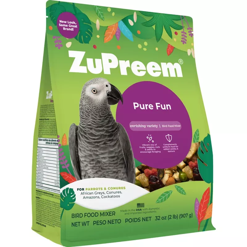 zupreem-pure-fun-parrot-conure-bird-food-2lb Zupreem Pure Fun Parrot & Conure Bird Food 2lb